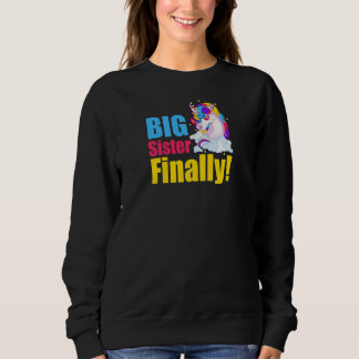 Große Schwester endlich Einhorn Große Schwester Gr Sweatshirt