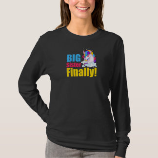 Große Schwester endlich Einhorn Große Schwester Gr T-Shirt