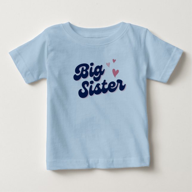 große Schwester, große Schwester, große Schwester, Baby T-shirt (Vorderseite)