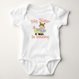 Große Schwester im Training Baby Strampler