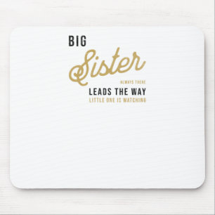 Große Schwester immer da. Wegweiser.1 Mousepad