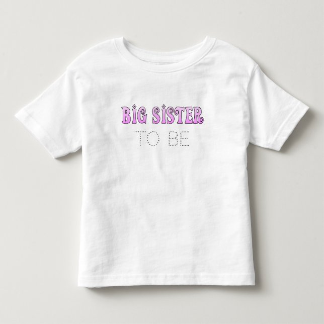 Große Schwester ist Verkündungskleid Kleinkind T-shirt (Vorderseite)
