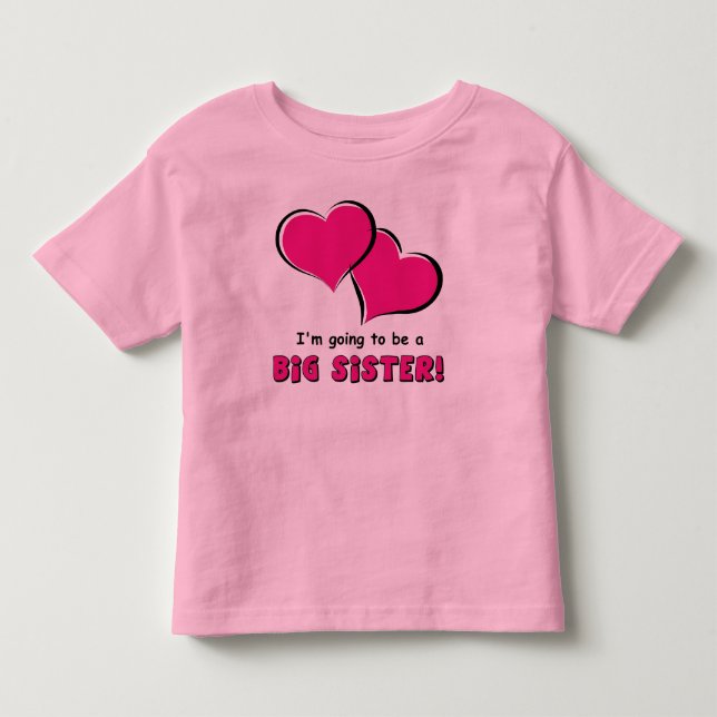 Große Schwester Kleinkind T-shirt (Vorderseite)