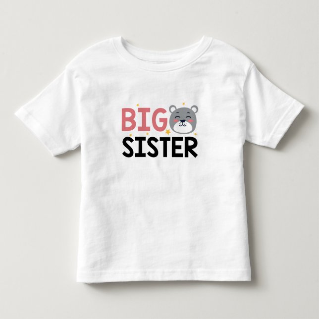 Große Schwester Kleinkind T-shirt (Vorderseite)