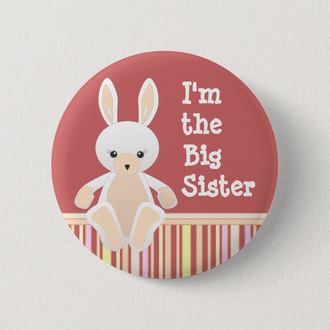 Große Schwester-Knopf Button (Vorderseite)