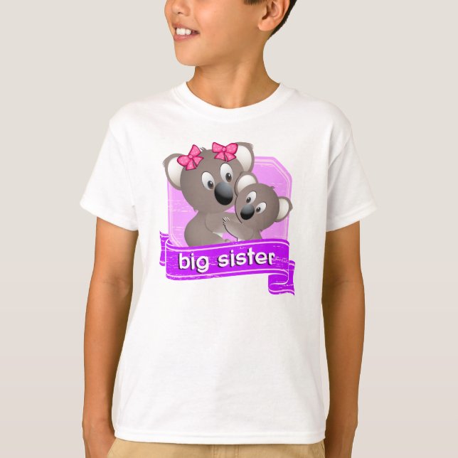 Große Schwester-Koala T-Shirt (Vorderseite)