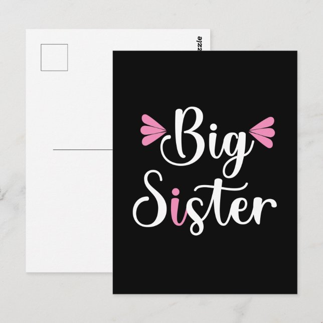 Große Schwester, Liebling Postkarte (Vorne/Hinten)