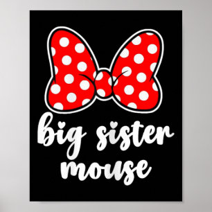 Große Schwester Maus Schleife Familienurlaub - Jug Poster