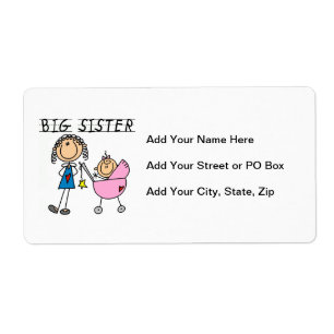 Große Schwester mit kleine Schwester-Geschenken