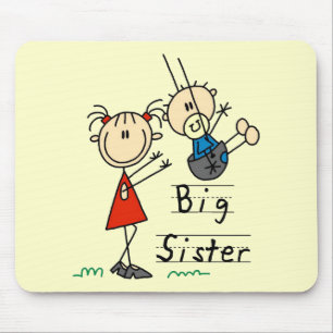 Große Schwester mit kleinen Bruder T-Shirts und Ge Mousepad