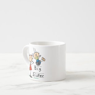 Große Schwester mit kleinen Brüdergeschenken Espressotasse
