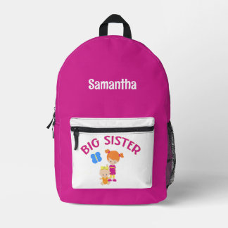 Große Schwester mit Personalisiertem Namen für Bab Bedruckter Rucksack