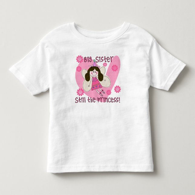 Große Schwester noch die Prinzessin Toddler Ruffle Kleinkind T-shirt (Vorderseite)