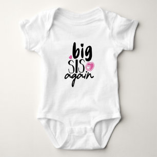 Große Schwester nochmal Baby Strampler
