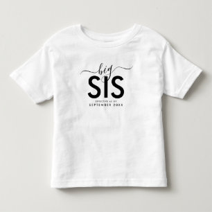 Große Schwester   Personalisierte Ankündigung für  Kleinkind T-shirt