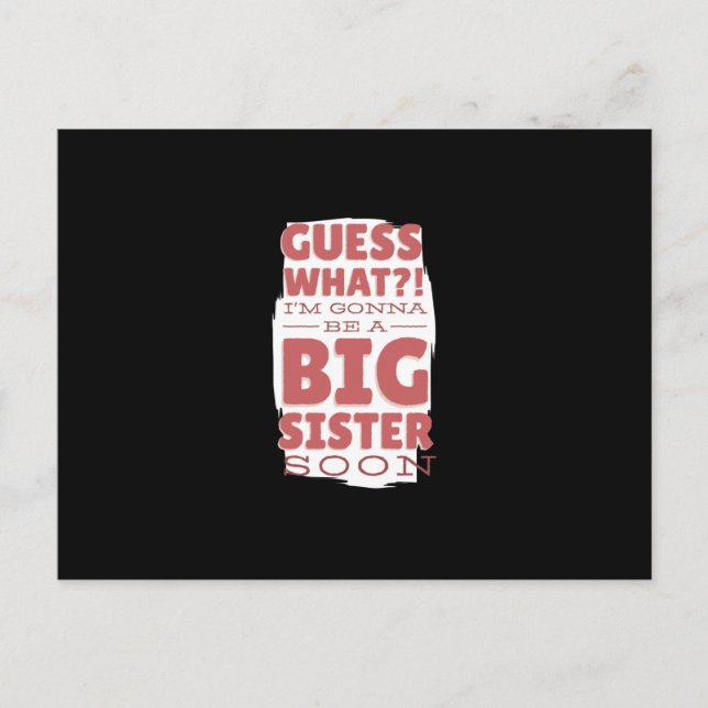 Große Schwester Postkarte (Vorderseite)