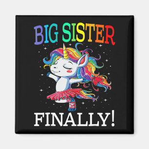 Große Schwester schließlich Einhorn Einhorn für Mä Magnet