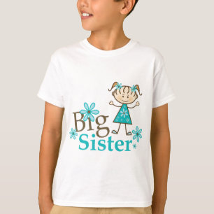 Große Schwester-Strichmännchen T-Shirt