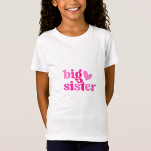 Große Schwester Süßes Rosa Design Neues Geschenk T-Shirt