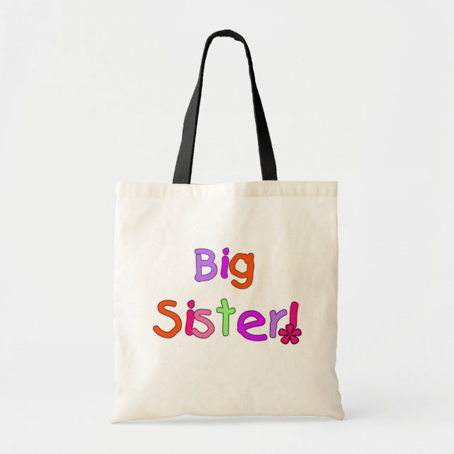 Große Schwester-T - Shirts und Geschenke Tragetasche (Vorne)