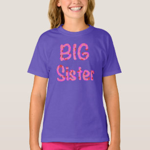 Große Schwester-Typografie T-Shirt