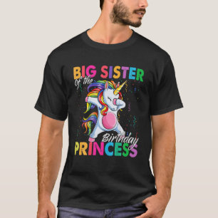 Große Schwester von Birthday Princess Girl Dabbing T-Shirt
