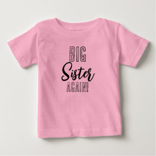 Große Schwester WIEDERHOLT Geschwister-Matching Baby T-shirt