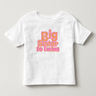 Große Schwester zu den Zwillingen Kleinkind T-shirt