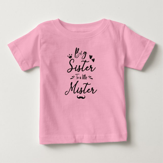 Große Schwester zu einer kleinen Schwester, Schwan Baby T-shirt (Vorderseite)