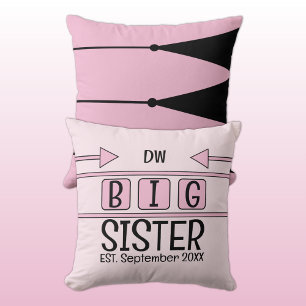Große Schwesterinitiativen est. Monatsrosa Kissen