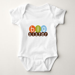 große Schwesterkreise Mod Baby Strampler