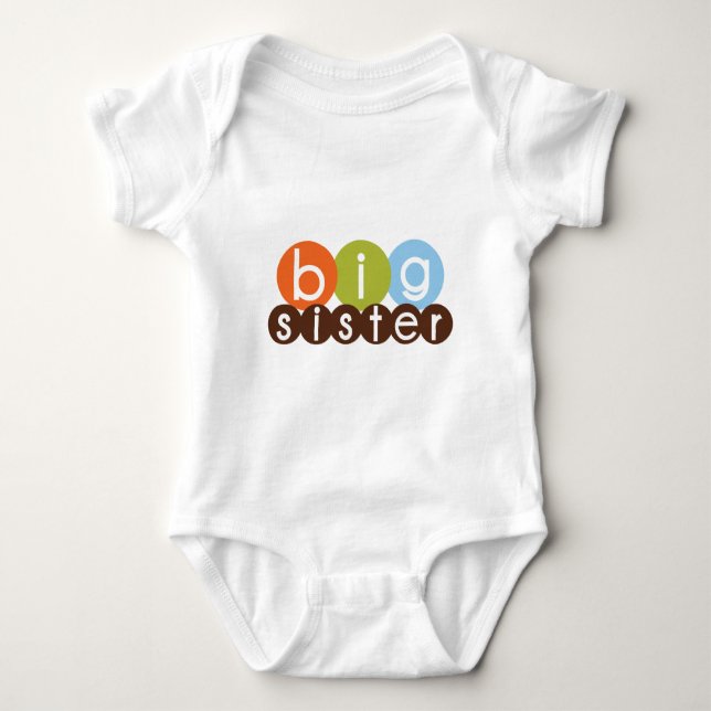 große Schwesterkreise Mod Baby Strampler (Vorderseite)