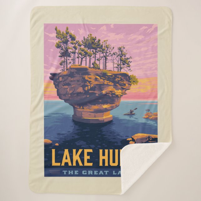 Große Seen | Huron Lake Sherpadecke (Vorderseite)