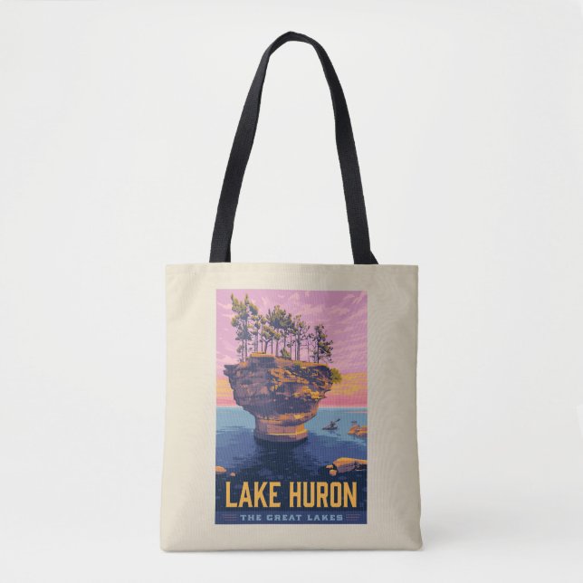 Große Seen | Huron Lake Tasche (Vorderseite)