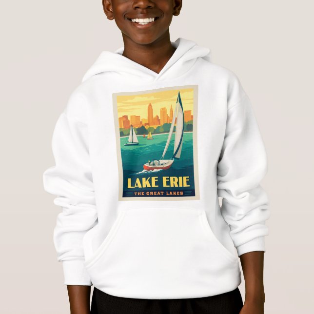 Große Seen | Lake Erie Hoodie (Vorderseite)