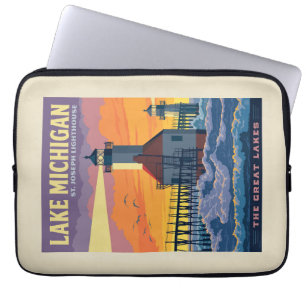 Große Seen   Lake Michigan Laptopschutzhülle