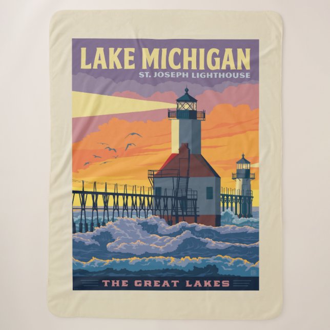 Große Seen | Lake Michigan Sherpadecke (Vorderseite)