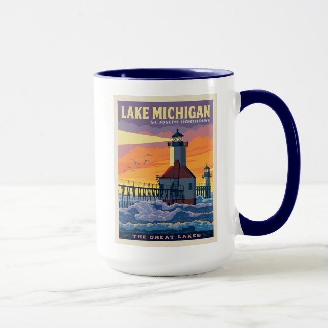 Große Seen | Lake Michigan Tasse (Rechts)