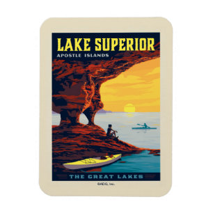 Große Seen   Lake Superior Magnet
