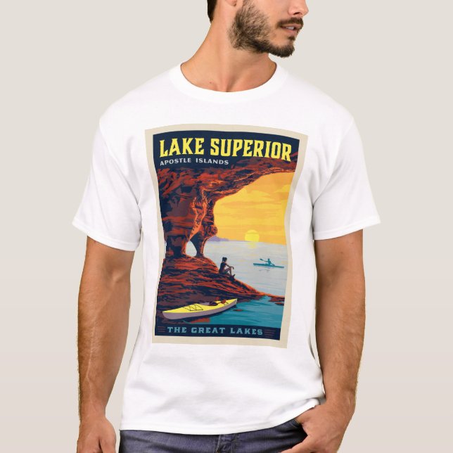Große Seen | Lake Superior T-Shirt (Vorderseite)