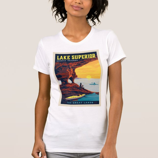 Große Seen | Lake Superior T-Shirt (Vorderseite)