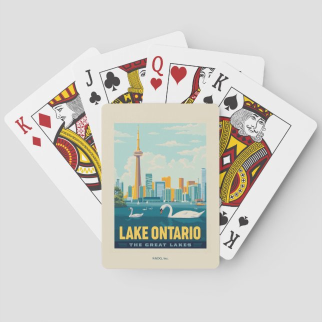 Große Seen | Ontario Spielkarten (Rückseite)