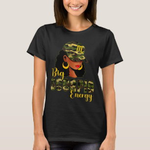 Große Skorpion Energie Tarnung Schwarz Frau Cap Zo T-Shirt