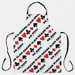 Große Slam- oder Bust Bridge Vier-Card-Anzug Schürze