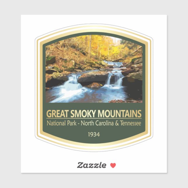 Große Smoky Mountains NP (PF) Aufkleber (Blatt)