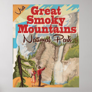 Große Smoky Mountains Reisen Poster. Poster