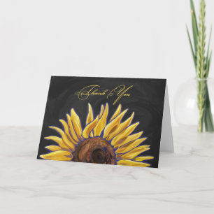 Große Sonnenblume Kunst Danke