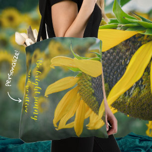 Große Sonnenblume Tasche