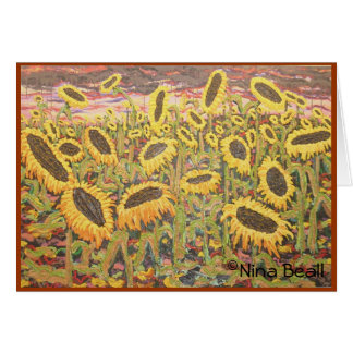 "Große Sonnenblumen," durch Nina Beall