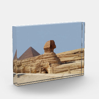 Große Sphinx auf dem Plateau von Gizeh. Ägypten, A Fotoblock